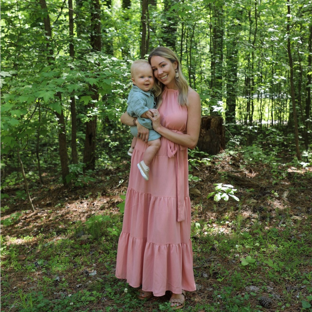 Beautiful pink maxi